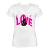 Playera Dama: Algodón Peinado Cuello V Miniatura