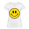 Playera Dama: Algodón Peinado Cuello V Miniatura