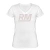 Playera Dama: Algodón Peinado Cuello V Miniatura