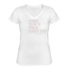 Playera Dama: Algodón Peinado Cuello V Miniatura